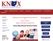 Tablet Screenshot of knoxesc.org
